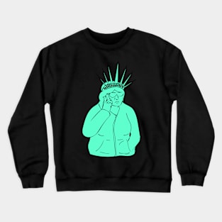 Statue of Lady Susan Liberty Crewneck Sweatshirt